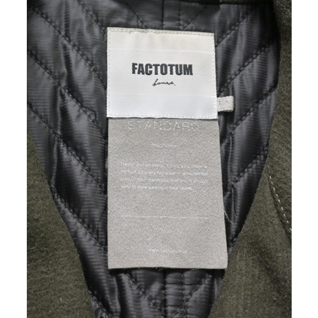 FACTOTUM(ファクトタム)のFACTOTUM ファクトタム ピーコート 46(M位) カーキ 【古着】【中古】 メンズのジャケット/アウター(ピーコート)の商品写真