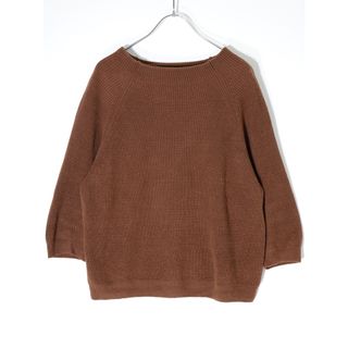 マーガレットハウエル(MARGARET HOWELL)のMARGARET HOWELLマーガレットハウエル TWISTED LINEN COTTON JUMPERボトルネックコットンリネンニット【LKNA68249】(ニット/セーター)