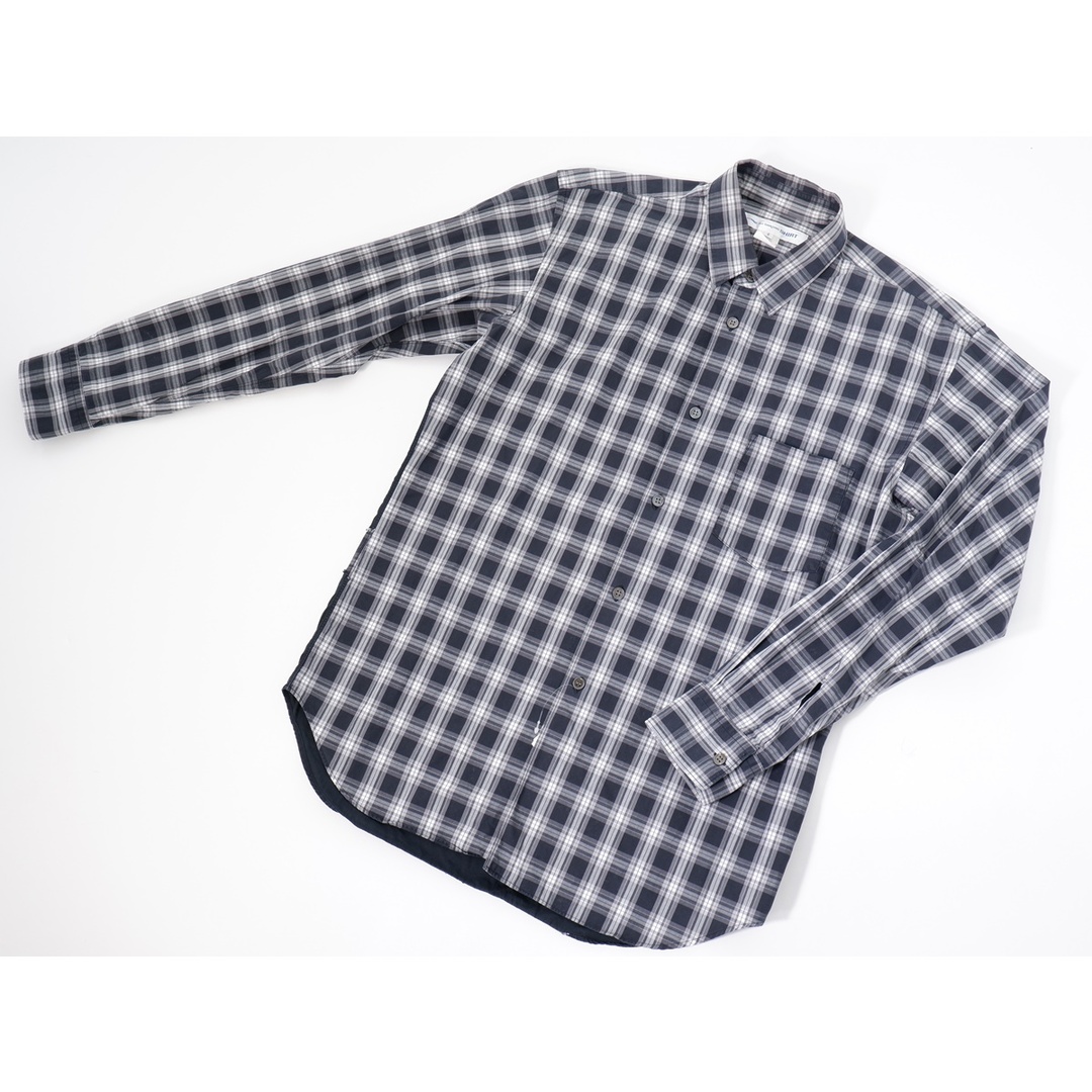 トップスCOMME des GARCONS SHIRTコムデギャルソンシャツ フランス製 背面パッチワーク切替チェックシャツ【MSHA68353】
