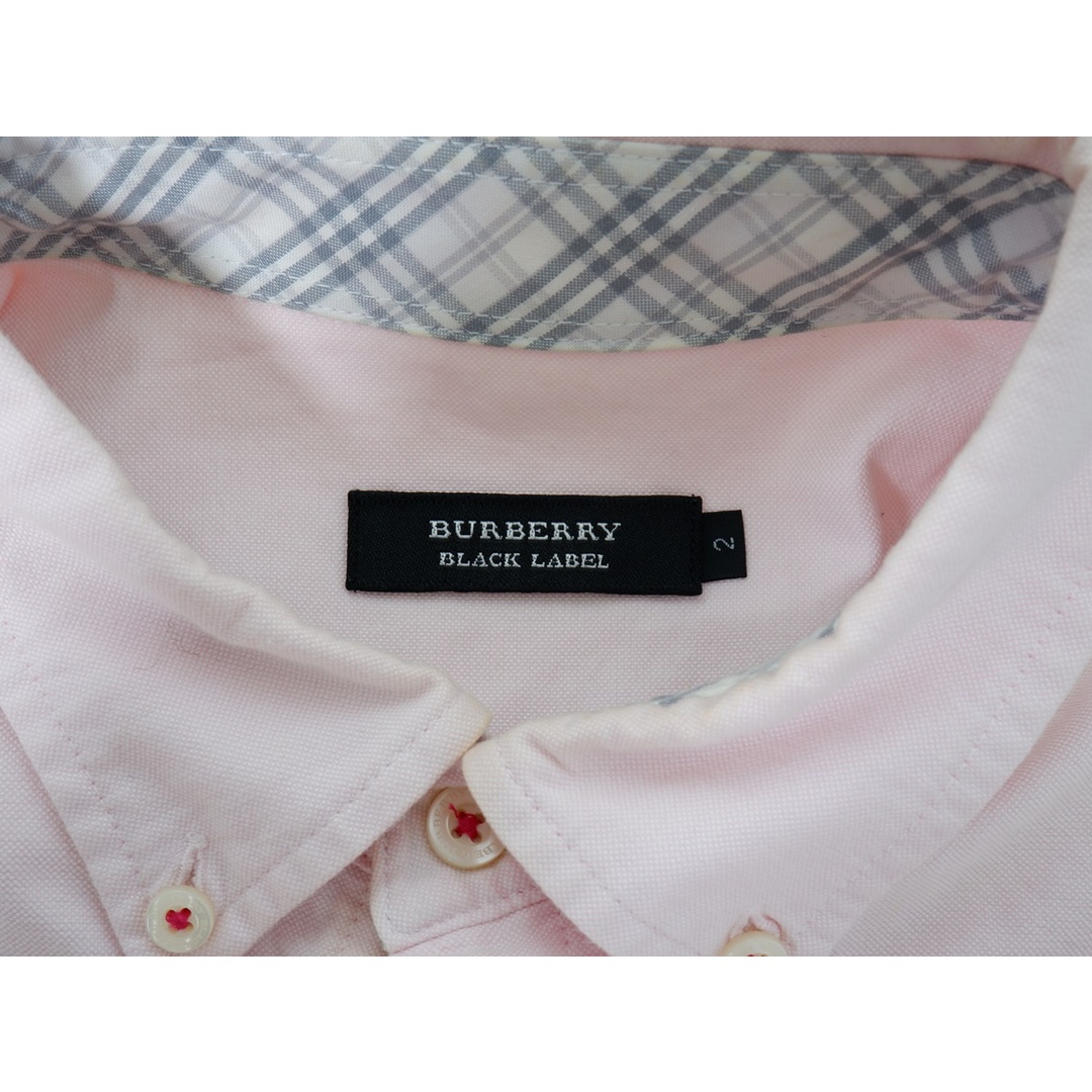 BURBERRY BLACK LABEL(バーバリーブラックレーベル)のBURBERRY BLACK LABELバーバリーブラックレーベル ホースマーク刺繍 袖裏チェックオックスフォードB.Dシャツ【MSHA68317】 メンズのトップス(その他)の商品写真