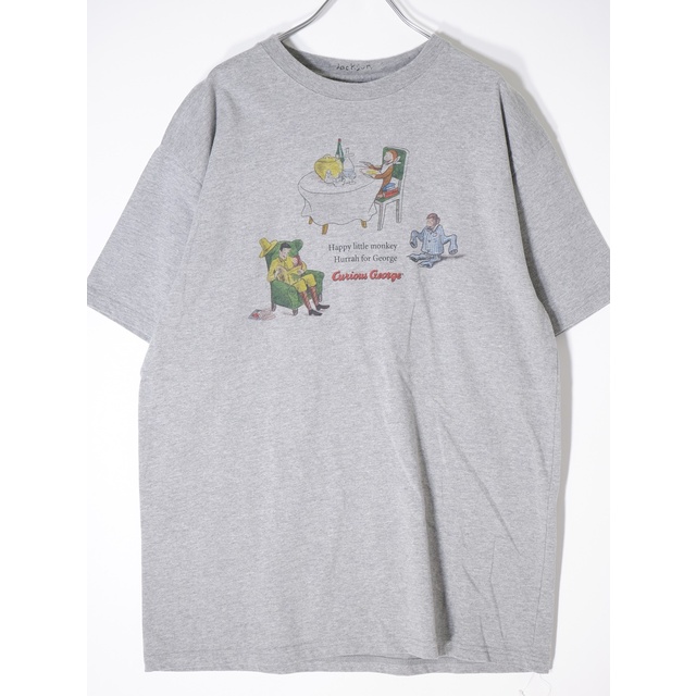 ジャクソンマティスJACKSON MATISSE 2022SS Curious George Happy little monkey Teeおさるのジョージ Tシャツ新品【MTSA68506】