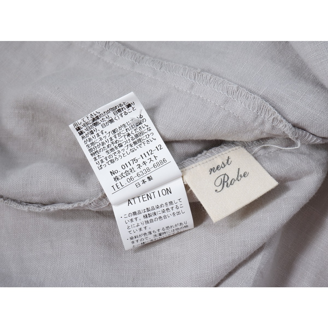 nest Robe - nest robeネストローブ フリルカラー製品染めリネン nest Robe - nest robeネストローブ フリルカラー製品染めリネン
