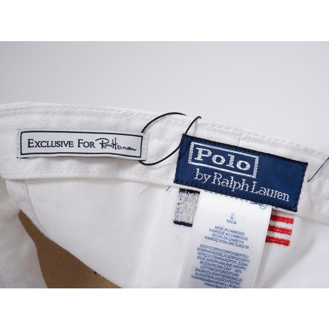 POLO RALPH LAURENポロ ラルフローレン Ron Hermanロンハーマン別注USA星条旗キャップ新品【MHWA61285】