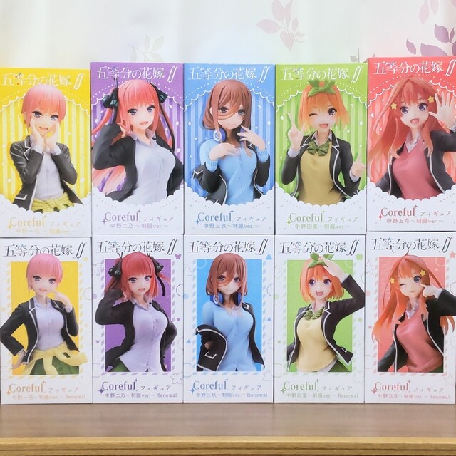 五等分の花嫁 Corefulフィギュア 制服ver. Renewal 3体セット