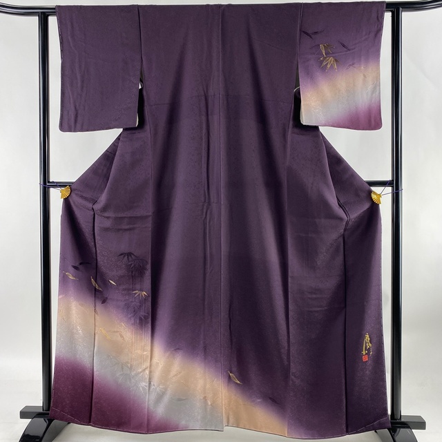 付下げ 美品 秀品 身丈161.5cm 裄丈62cm 正絹 - 着物 付下げ 身丈152.5cm 裄丈62.5cm 正絹 秀品