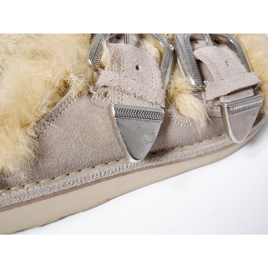 CAMINANDOカミナンド アパルトモン取扱いDOUBLE STRAP FUR SANDALダブルストラップファーサンダルLFWA