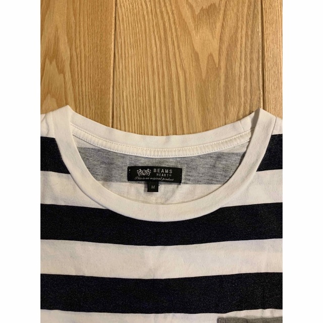 BEAMS(ビームス)のシェリー様専用 ビームスハート ボーダーTシャツ Mサイズ メンズのトップス(Tシャツ/カットソー(半袖/袖なし))の商品写真