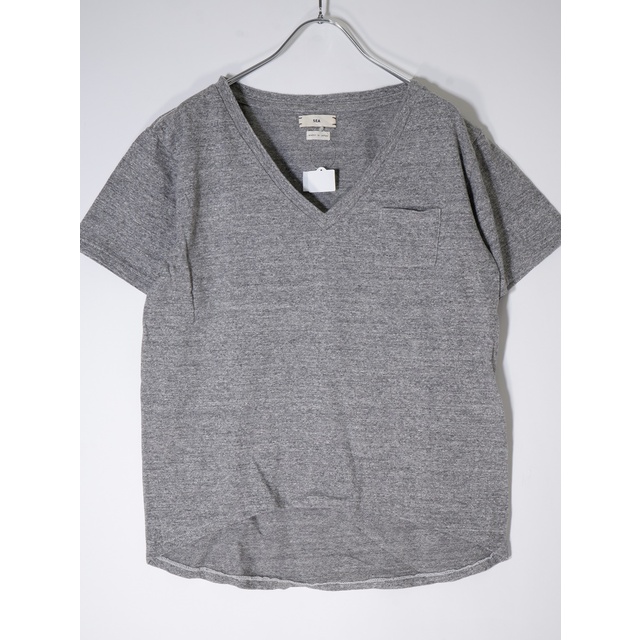 SEAシー(sea rie) ヴィンテージ加工VネックポケットTシャツ新品【LTSA54677】 | フリマアプリ ラクマ