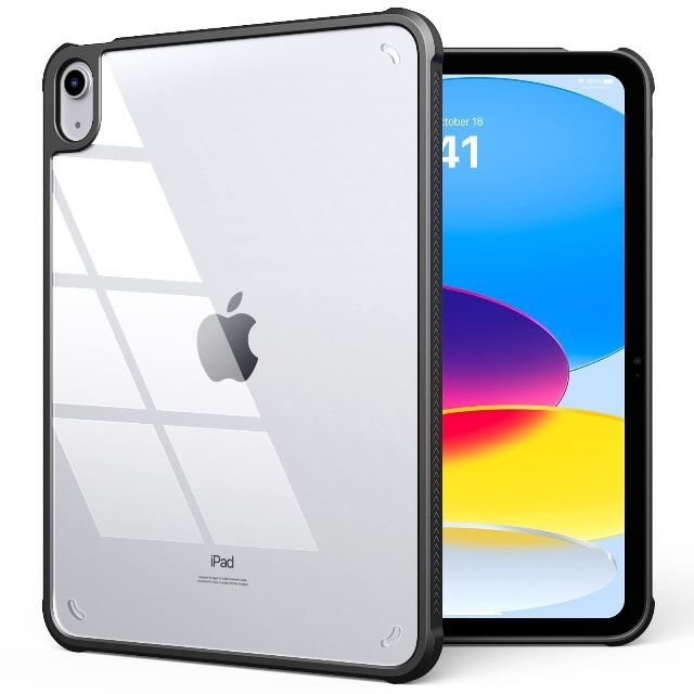 色:ブラック】iPad 第10世代 ケース 10.9インチ 2022 iPadの通販 by 休