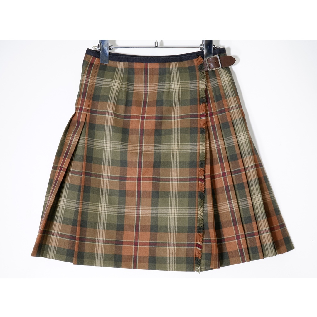 MHL. MARGARET HOWELLマーガレットハウエル スコットランド製 GLENISLA KILTS チェックウールキルトラップスカート【LSKA69540】その他