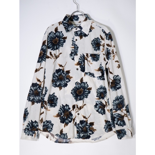 RUDE GALLERYルードギャラリー 2017AW VELOUR SHIRT FLOWER花柄 RUDE GALLERYルードギャラリー 2017AW VELOUR SHIRT FLOWER花柄