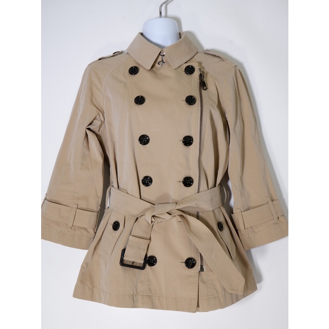 BURBERRY LONDONバーバリーロンドン 裏地チェック柄 ジップデザインハーフトレンチコート【38】【LCTA69743】 | フリマアプリ ラクマ