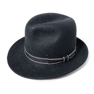 オアグローリー(or Glory)のORGLORYオアグローリー(TOPKNOTトップノット) Long Brim Fedoraラビットファーロングブリムハット新品【M】【MHWA69936】(ショートパンツ)