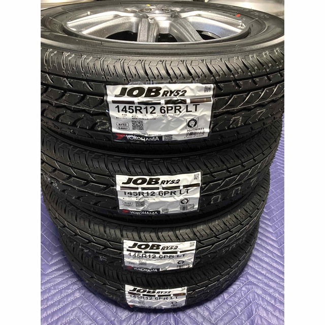 ㊷145R126PR軽トラ・箱バン用新品タイヤ4本と美品ホイールと ㊷145R126PR軽トラ・箱バン用新品タイヤ4本と美品ホイールと