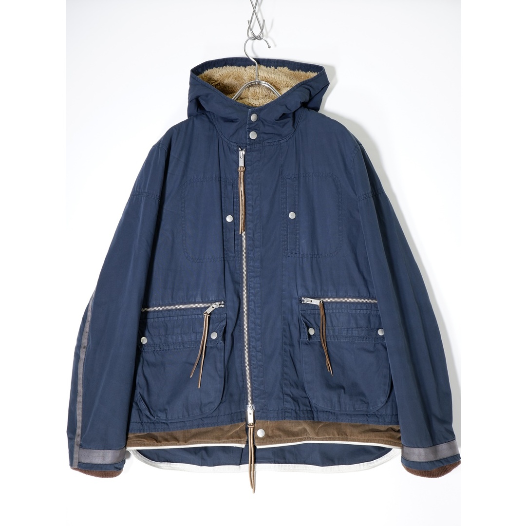 ジョン アンダーカバーJohn UNDERCOVER 2015AW JUP4202 パラフィンテープ ボアパーカージャケット【2】【MJKA70097】