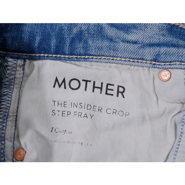 MOTHERマザー ドゥーズィエムクラス購入 2021 LIGHT BLUE INSIDER CROPライトブルーデニム【26】【LDNA70344】