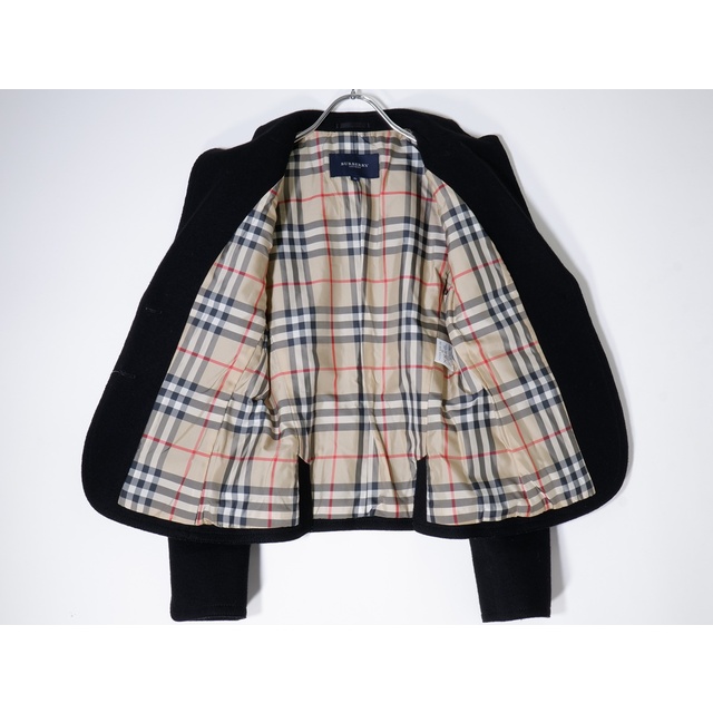 BURBERRY(バーバリー)のBURBERRY LONDONバーバリーロンドン 裏地ノバチェック 上質 羊毛アンゴラ2Bテーラードジャケット【36】【LJKA70354】 レディースのジャケット/アウター(その他)の商品写真