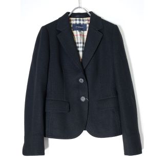 バーバリー(BURBERRY)のBURBERRY LONDONバーバリーロンドン 裏地ノバチェック 上質 羊毛アンゴラ2Bテーラードジャケット【36】【LJKA70354】(その他)