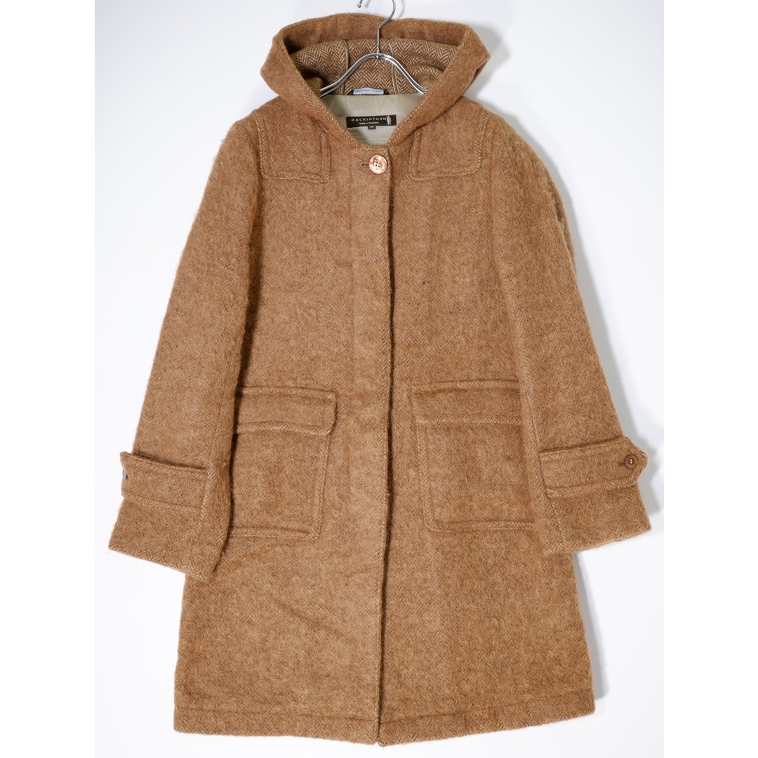 MACKINTOSHマッキントッシュ 英国製 ウールアルパカモヘア フーデッド