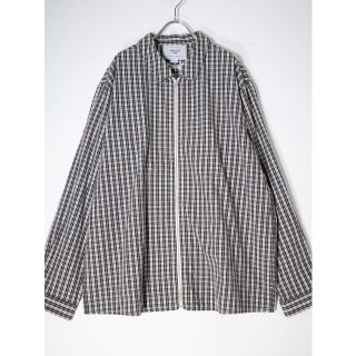 YAECA PARKヤエカ パーク 2022AW Steven Alan別注ZIP SHIRT/シャツ(チェック  ジップシャツ)新品【XL】【MSHA70445】