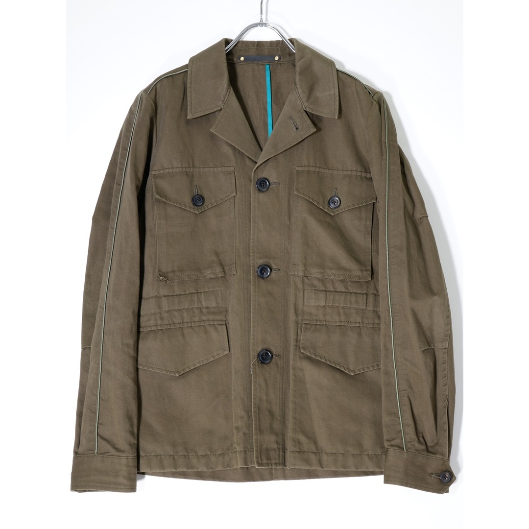 PAUL SMITHポールスミス メインライン COTTON LINEN MILITARY JACKETコットンリネンミリタリージャケット【M】【MJKA70426】