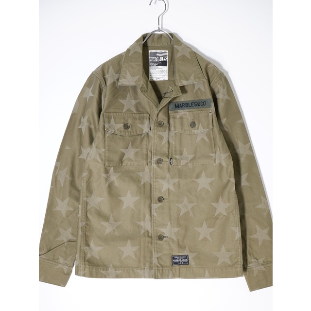 Marblesマーブルズ 2018SS BDU SHIRTスター柄ミリタリーシャツ新品【M】【MSHA49453】