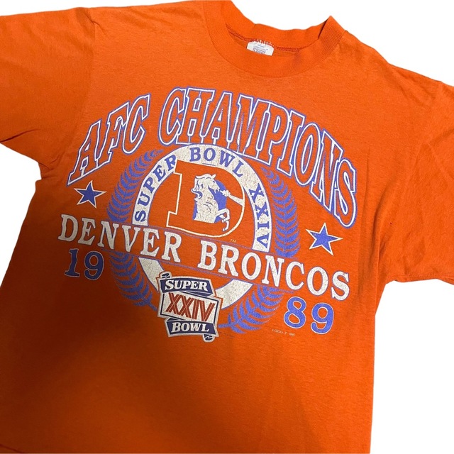 ART VINTAGE(アートヴィンテージ)の激レアコレクション 80’s LOGO7 DENVER BRONCOS Tシャツ メンズのトップス(Tシャツ/カットソー(半袖/袖なし))の商品写真