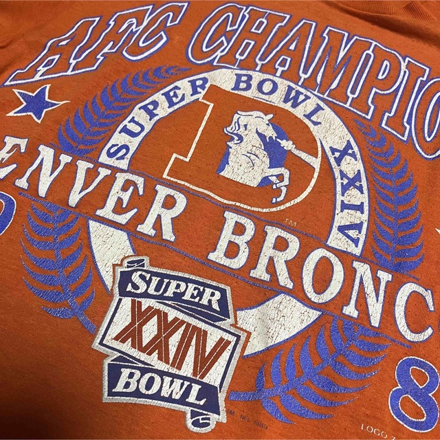 ART VINTAGE(アートヴィンテージ)の激レアコレクション 80’s LOGO7 DENVER BRONCOS Tシャツ メンズのトップス(Tシャツ/カットソー(半袖/袖なし))の商品写真