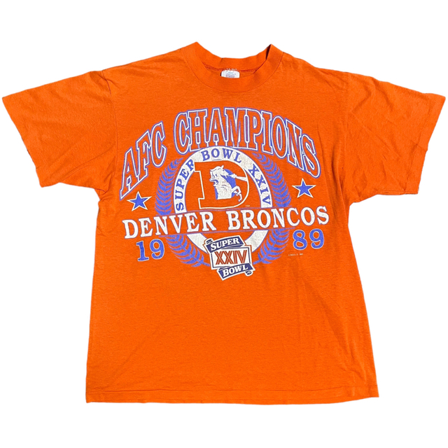 ART VINTAGE(アートヴィンテージ)の激レアコレクション 80’s LOGO7 DENVER BRONCOS Tシャツ メンズのトップス(Tシャツ/カットソー(半袖/袖なし))の商品写真