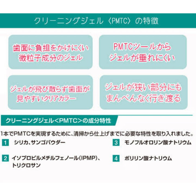 ウエルテック クリーニングジェル PMTC ２本セットコンクール ホワイトニング