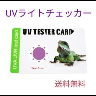 紫外線測定カード!爬虫類用の UV ライトの紫外線量を点検できます!トカゲ、カメ(爬虫類/両生類用品)