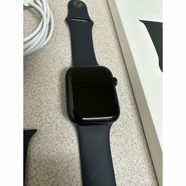 Apple Watch(アップルウォッチ)のApple Watch Series 8 45mm GPS モデル　ミッドナイト スマホ/家電/カメラのスマートフォン/携帯電話(その他)の商品写真