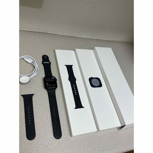 Apple Watch(アップルウォッチ)のApple Watch Series 8 45mm GPS モデル　ミッドナイト スマホ/家電/カメラのスマートフォン/携帯電話(その他)の商品写真
