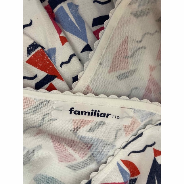 familiar(ファミリア)のファミリア　familiar ヨット柄　ワンピース　110 キッズ/ベビー/マタニティのキッズ服女の子用(90cm~)(ワンピース)の商品写真