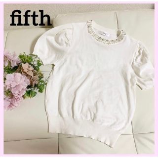 フィフス(fifth)のフィフス　レディース　半袖　白　トップス　カットソー　パフスリーブ(Tシャツ(半袖/袖なし))