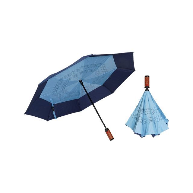 色: ダークブルーzepan 晴雨兼用傘 全自動収納 逆さま傘