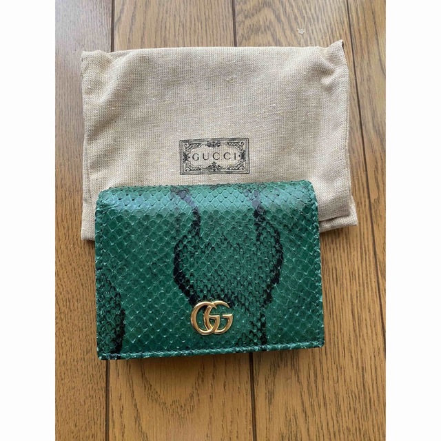 Gucci(グッチ)の特別セール!!★GUCCI  (GGマーモント) パイソンカードケース レディースのファッション小物(財布)の商品写真