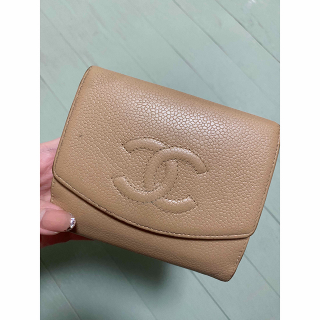 CHANEL 財布　ベージュ財布