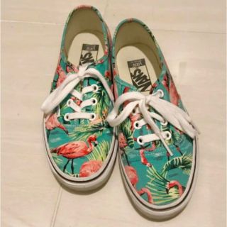 ヴァンズ(VANS)のバンズ　オーセンティック　フラミンゴ柄スニーカー　23(スニーカー)