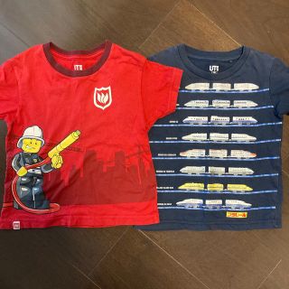 ユニクロ(UNIQLO)の乗り物Tシャツ100  セット(Tシャツ/カットソー)