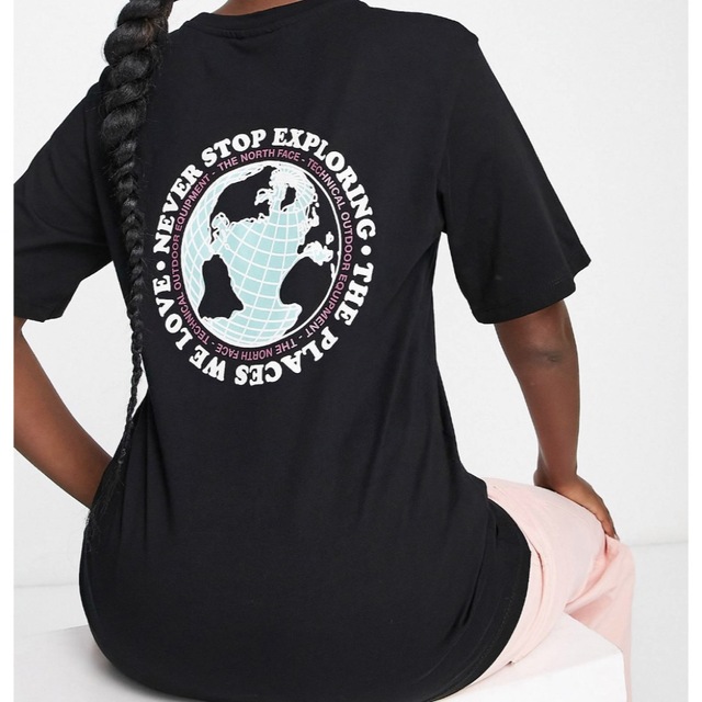 THE NORTH FACE(ザノースフェイス)の【新品タグ付】ノースフェイス　Tシャツ　黒　レディース  海外XS（国内S相当） レディースのトップス(Tシャツ(半袖/袖なし))の商品写真