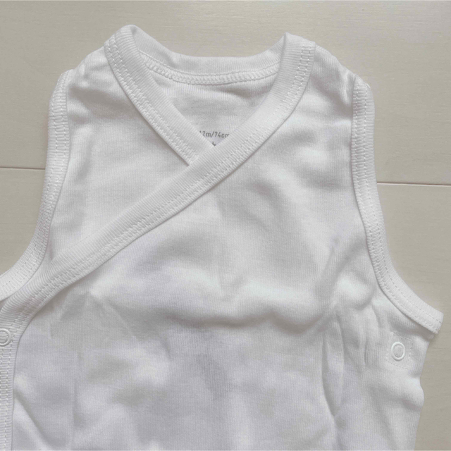 PETIT BATEAU(プチバトー)のプチバトー　タンクトップあわせボディ2枚組　12m キッズ/ベビー/マタニティのベビー服(~85cm)(ロンパース)の商品写真