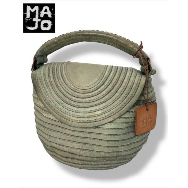 レトロマッチラベル 北欧デザイン 鳥 MAJO 2wayレザーバッグ マヨ BOGI