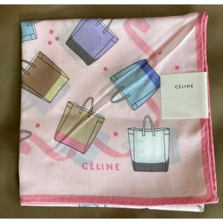 セリーヌ(celine)の未使用 CELINE ハンカチ セリーヌ バッグ ピンク ホリゾンタルカバ(ハンカチ)