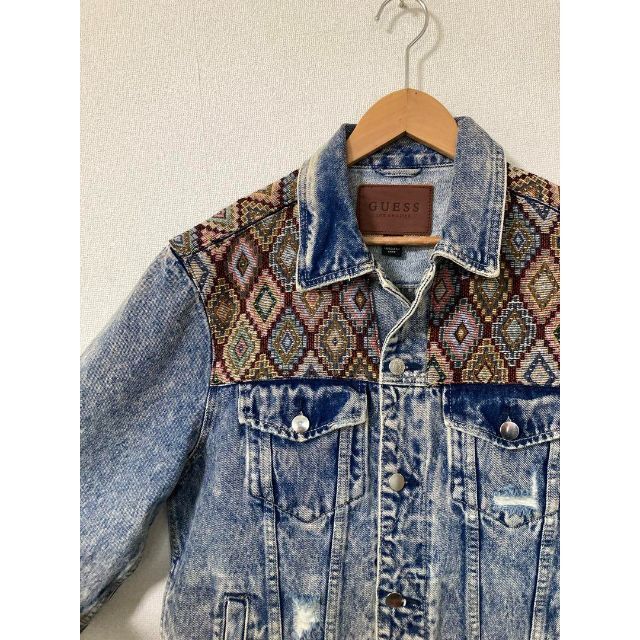 GUESS HERITAGE PATCH DENIM JACKET 0424 6