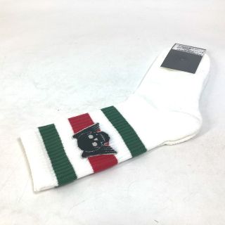 グッチ(Gucci)のグッチ GUCCI ウィングスカル 553123 ペア セット ソックス シェリーライン 靴下 コットン ホワイト 未使用(ソックス)