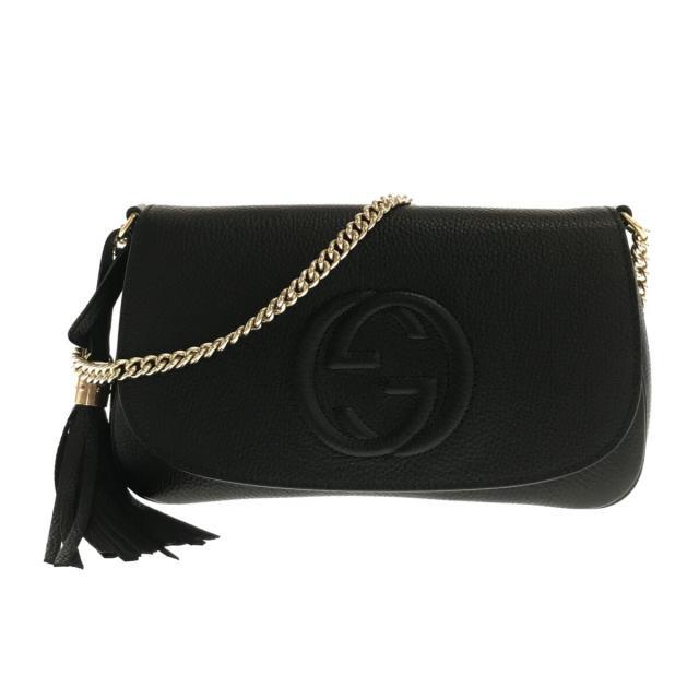 保障できる ショルダーバッグ美品 グッチ - Gucci 黒 ソーホー