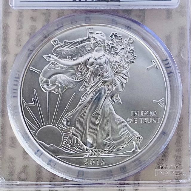 ★PCGS★最高鑑定★2013 w MS70 SP70 アメリカ イーグル