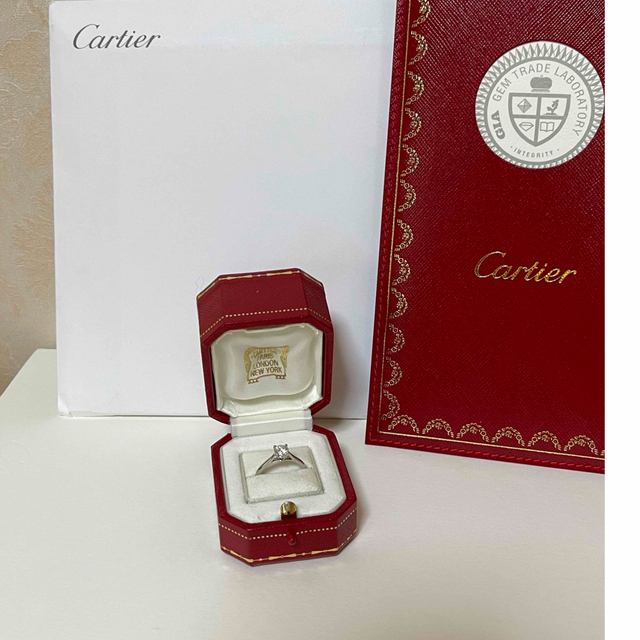 美品 カルティエ リング ダイヤモンド ソリテール 保証書付き - www