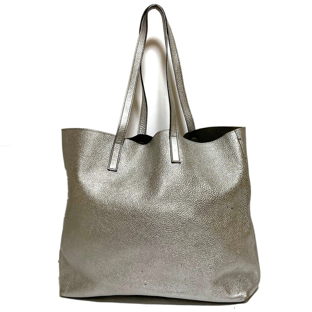 プラダ トートバッグ BR4819 レザー シルバー PRADA 肩掛け-
